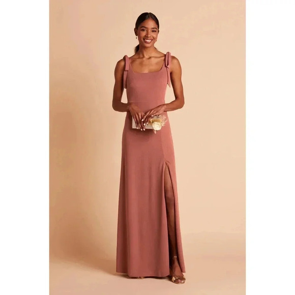 NWT Birdy Grey Alex Convertible Dress Square Neck Crepe Desert Rose Curve 1X - Picture 2 of 9